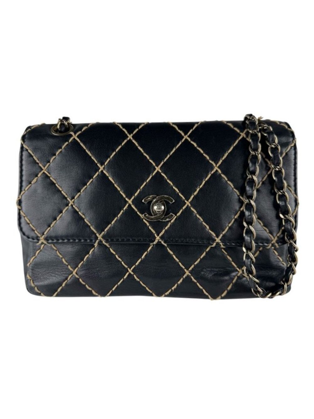 Chanel Shoulder Bag Wild Stitch